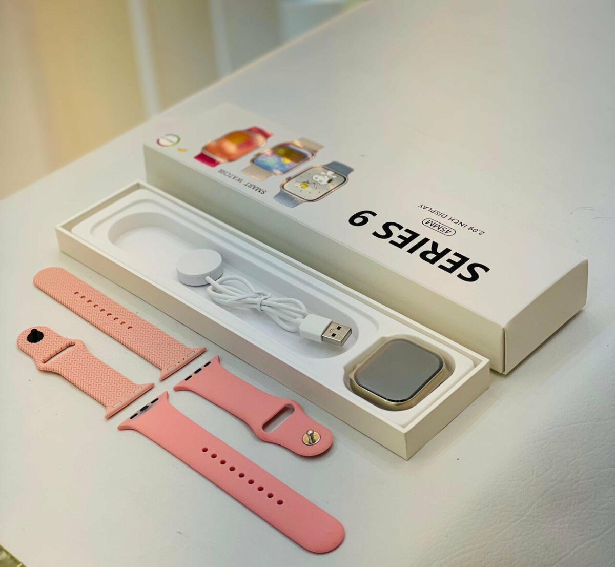 SERIES 9 SMART WATCH PINK - Image 1