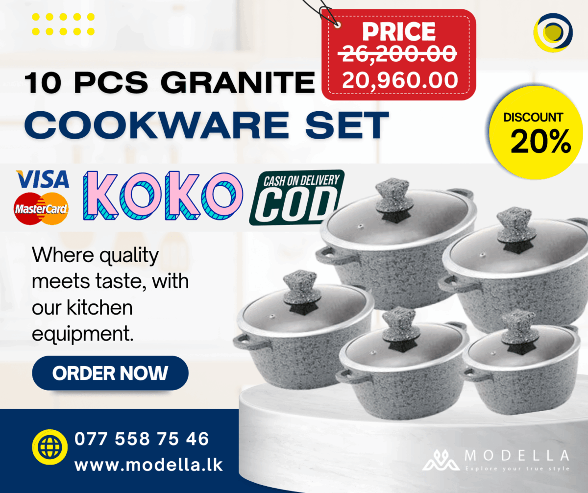 Granite 10pcs Cookware Set - Image 2