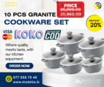 Granite 10pcs Cookware Set - Image 2