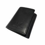 Mens Leather Wallet - 3Fold Black Brown - Image 3
