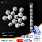 Xmas Christmas tree Decoration 12 pcs Ball pack-  4inch - Image 3