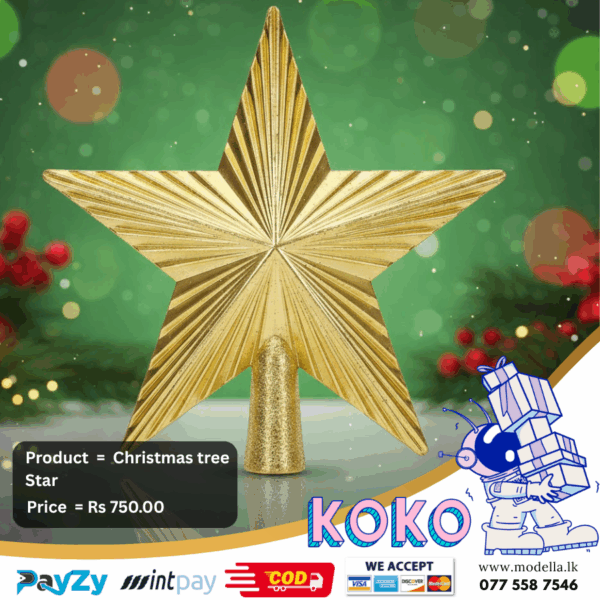 Xmas Christmas Star for Christmas Tree