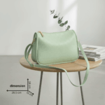 Ladies Hand Bag Black Gray Green - Image 4