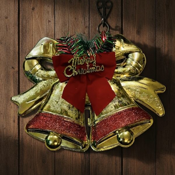 Xmas Christmas Decorations Door bell with Bow