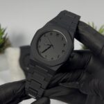 Mens Aura Arabic Chain light Weight Watch Black White