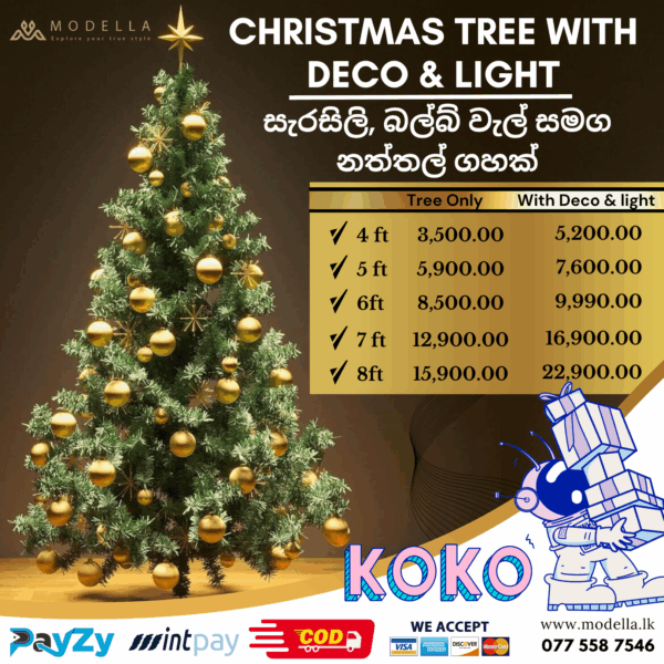 High Quality Bushy Christmas Tree With Decorations & Led