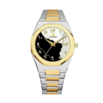 Arabic Steel Date Black Gold Silver High Quality Mens Watch - Image 2