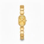 Ladies Oval Shape Women Gold Silver Rose Gold Watch - Image 2