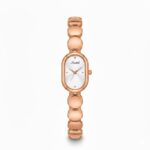 Ladies Oval Shape Women Gold Silver Rose Gold Watch - Image 4