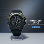 PIAOMA Waterproof Mens Sports Steel Dial Black Watch - Image 4