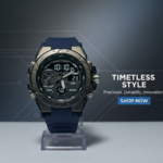 PIAOMA Waterproof Mens Sports Steel Dial Black Watch - Image 2