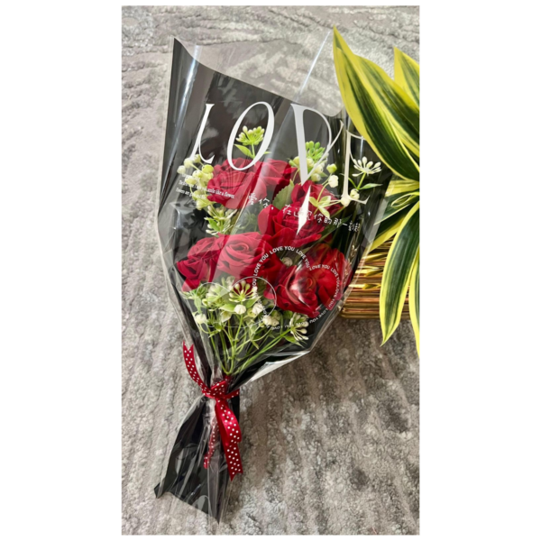 Red Rose Bouquet Gift Valentine 9pcs Roses