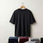OverSized Plain T-Shirt 240 GSM Cotton Modella - Image 2