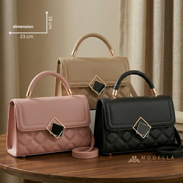 Ladies PU Leather Hand Bag Side Bag