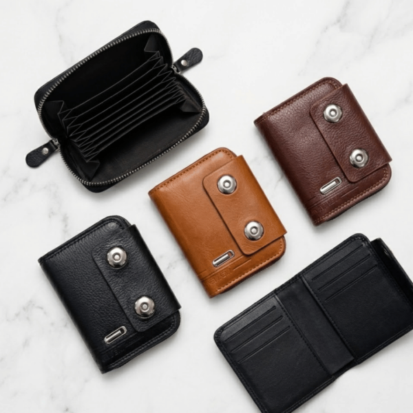 Mens Card Wallet Book Type