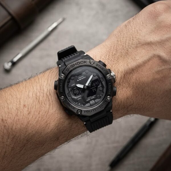 GShock Steel Dial Dual Time Mens sport Watch