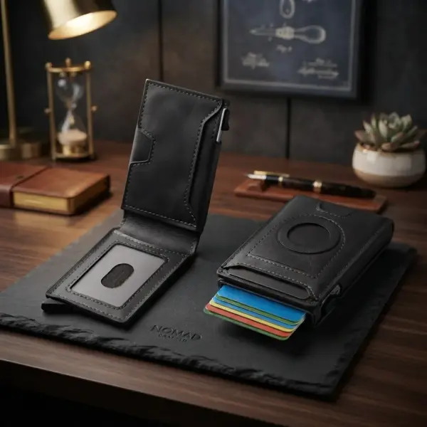 leather Card Wallet High quality Black Brown