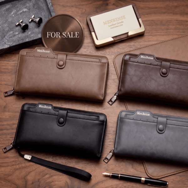 Mens Long Wallet with card holder